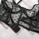 Ensemble de lingerie en dentelle noire
