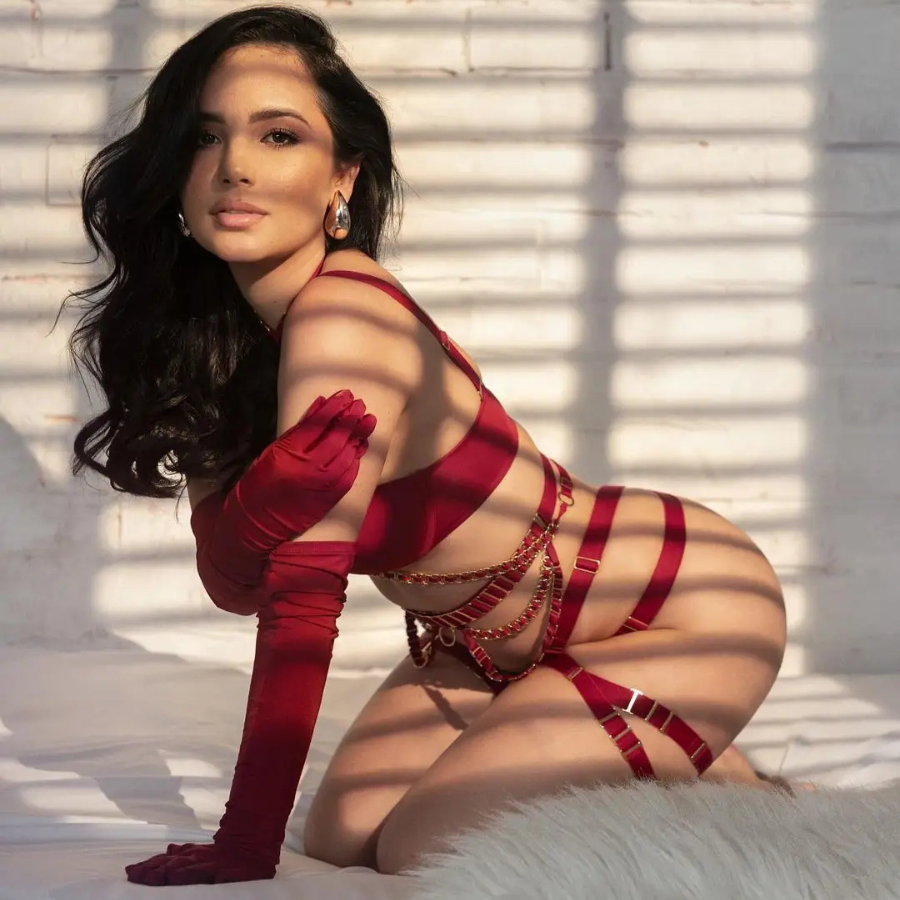 Ensemble de lingerie sexy BDSM rouge pas cher