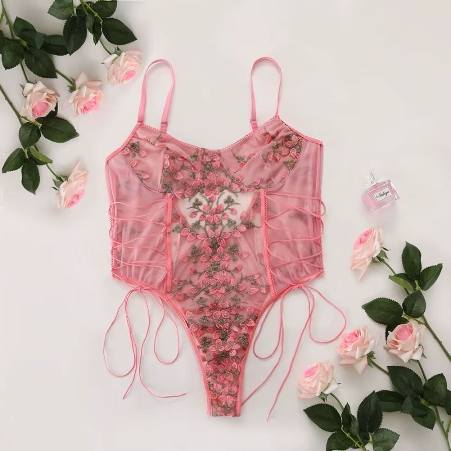 Body sexy transparent fuchsia